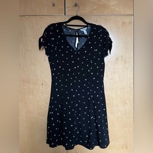 Black Dress with White Flowers | Arizona Jean Company | Size M